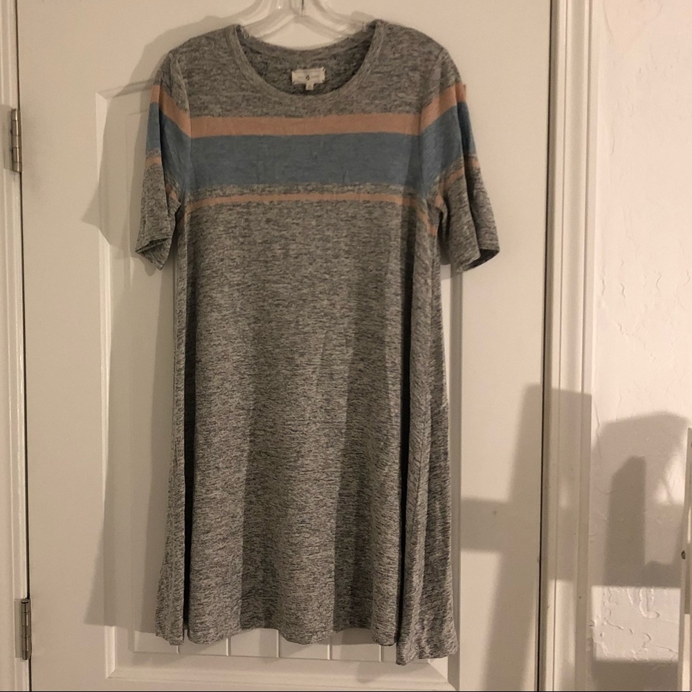 Lou & Grey Heather grey swing dress size S